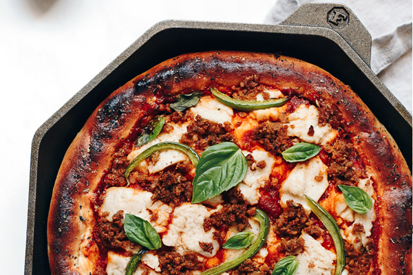 Deep Dish Veggie Pizza